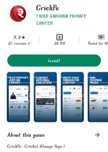 CrickPe New Fantasy App